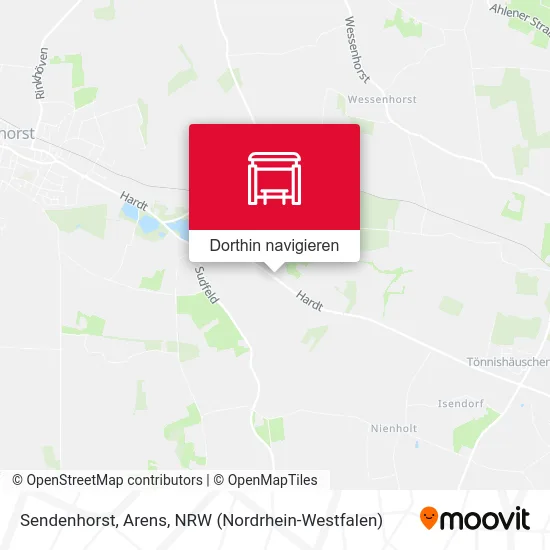 Sendenhorst, Arens Karte