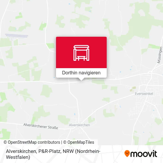 Alverskirchen, P&R-Platz Karte