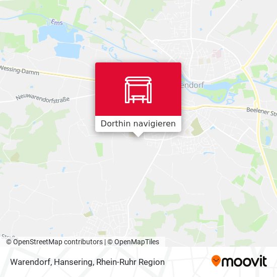 Warendorf, Hansering Karte