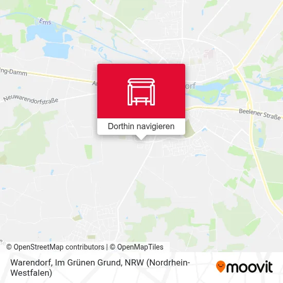 Warendorf, Im Grünen Grund Karte