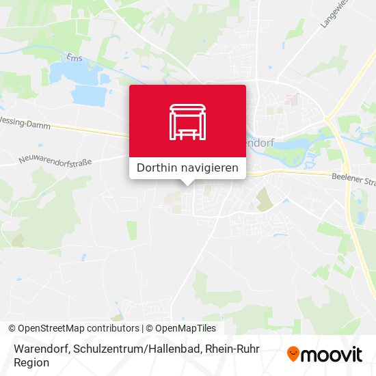 Warendorf, Schulzentrum / Hallenbad Karte