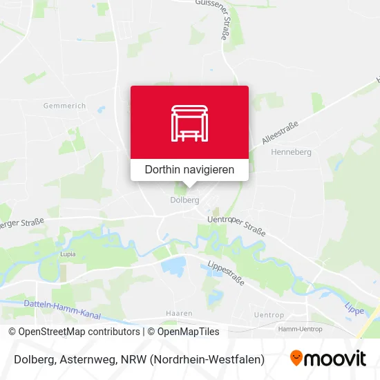 Dolberg, Asternweg Karte