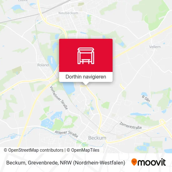 Beckum, Grevenbrede Karte