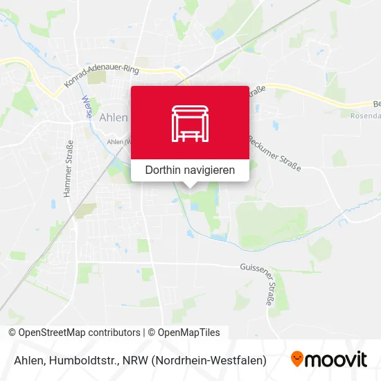 Ahlen, Humboldtstr. Karte