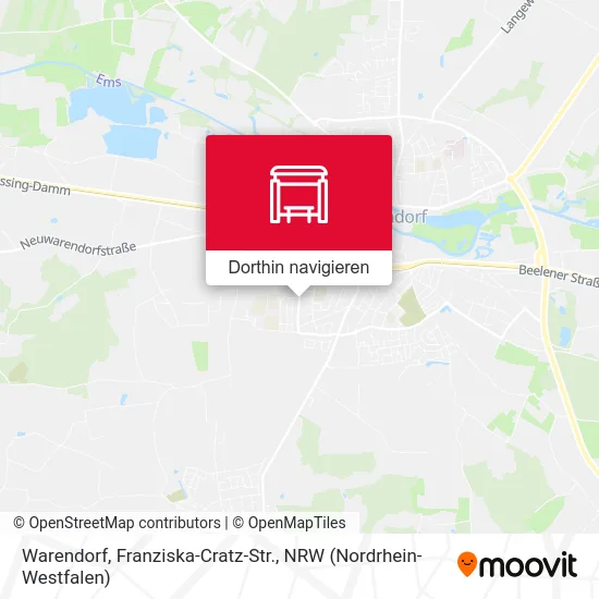 Warendorf, Franziska-Cratz-Str. Karte