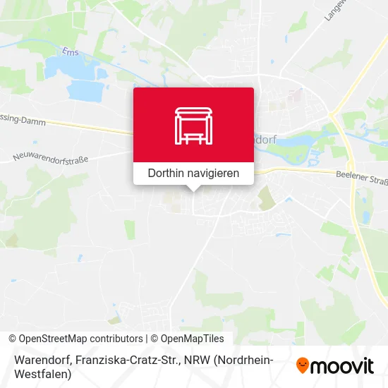 Warendorf, Franziska-Cratz-Str. Karte