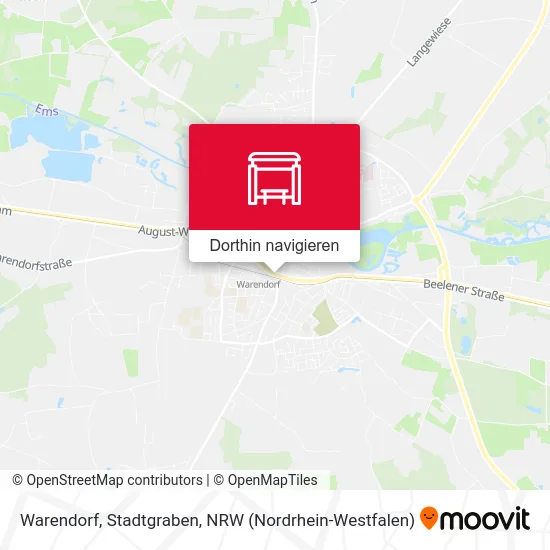 Warendorf, Stadtgraben Karte