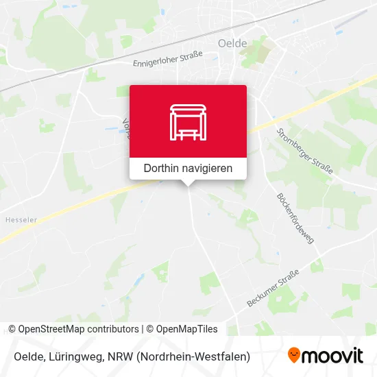 Oelde, Lüringweg Karte