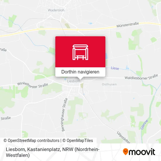 Liesborn, Kastanienplatz Karte