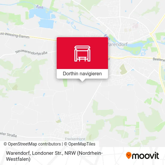 Warendorf, Londoner Str. Karte