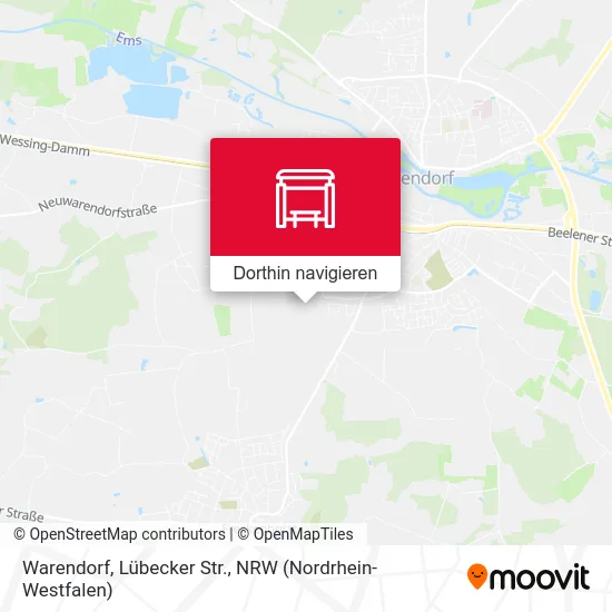 Warendorf, Lübecker Str. Karte