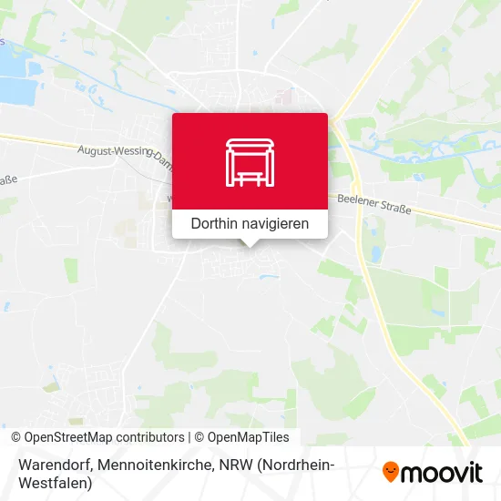 Warendorf, Mennoitenkirche Karte