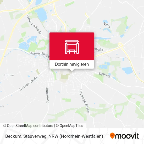 Beckum, Stauverweg Karte
