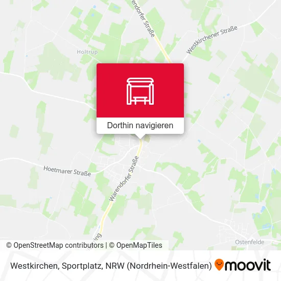 Westkirchen, Sportplatz Karte