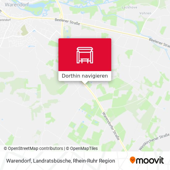 Warendorf, Landratsbüsche Karte