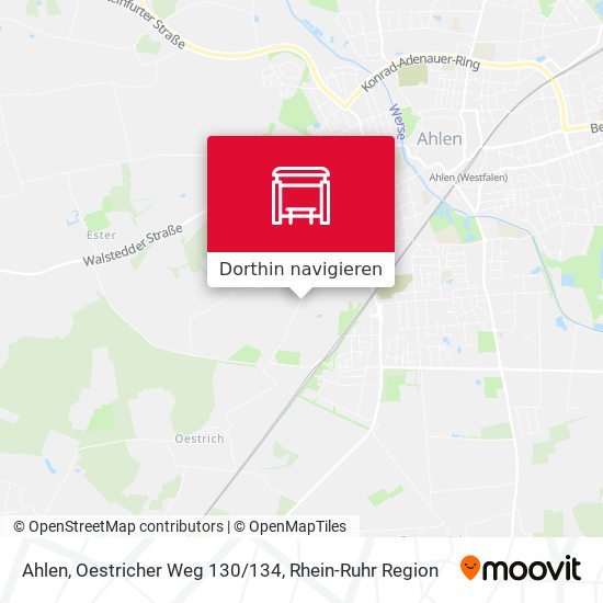 Ahlen, Oestricher Weg 130/134 Karte