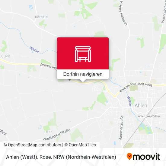 Ahlen (Westf), Rose Karte