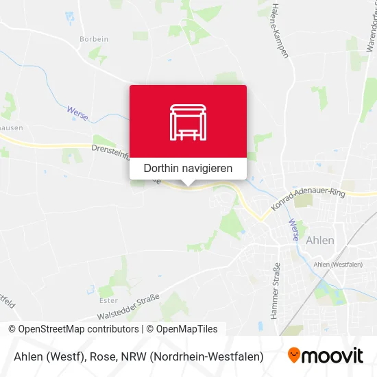 Ahlen (Westf), Rose Karte