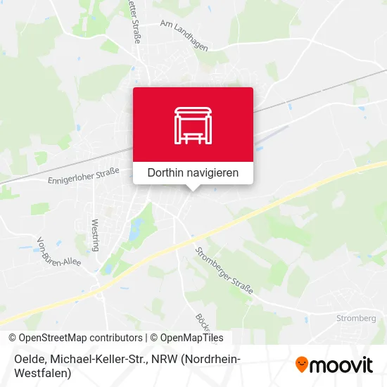 Oelde, Michael-Keller-Str. Karte