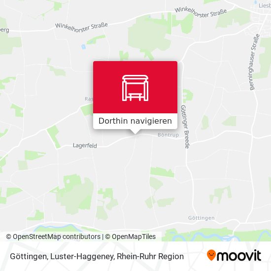 Göttingen, Luster-Haggeney Karte