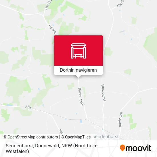 Sendenhorst, Dünnewald Karte