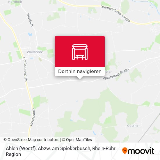 Ahlen (Westf), Abzw. am Spiekerbusch Karte