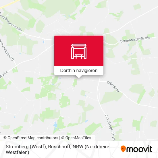 Stromberg (Westf), Rüschhoff Karte