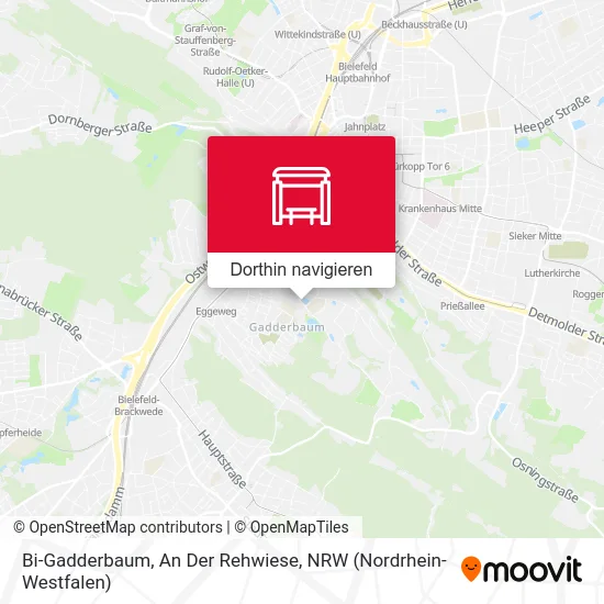 Bi-Gadderbaum, An Der Rehwiese Karte