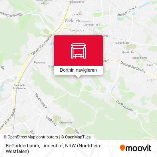 Bi-Gadderbaum, Lindenhof Karte