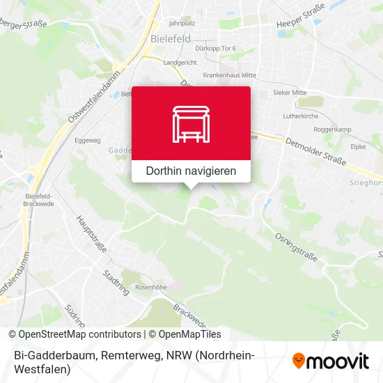 Bi-Gadderbaum, Remterweg Karte