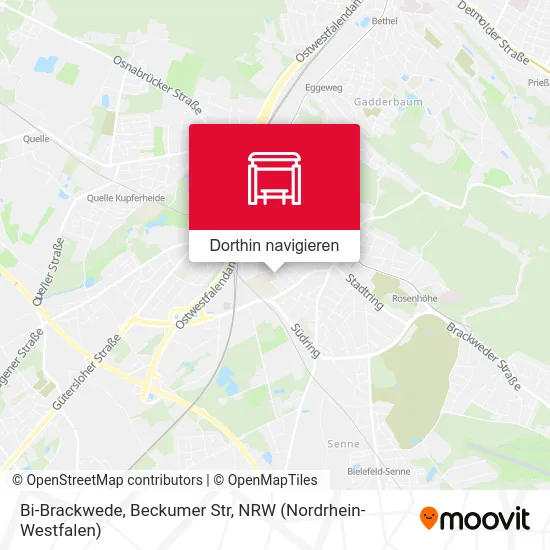 Bi-Brackwede, Beckumer Str Karte