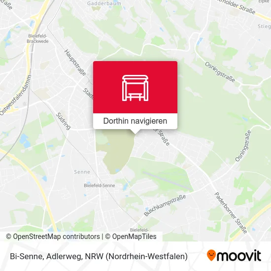 Bi-Senne, Adlerweg Karte