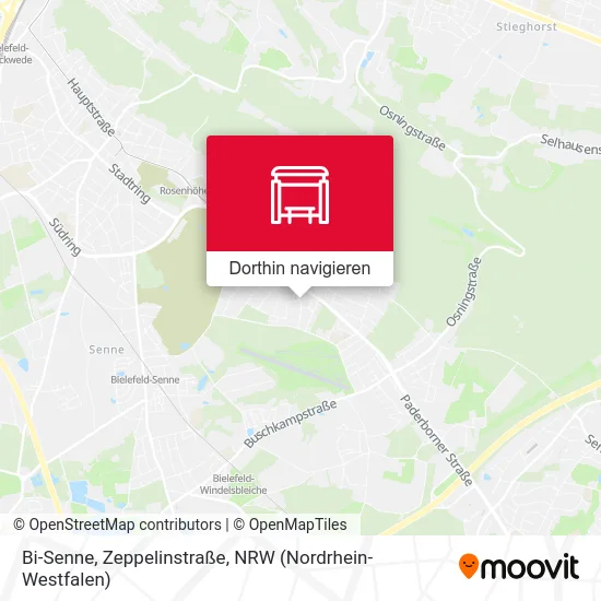 Bi-Senne, Zeppelinstraße Karte