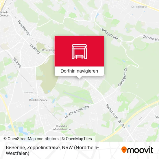 Bi-Senne, Zeppelinstraße Karte