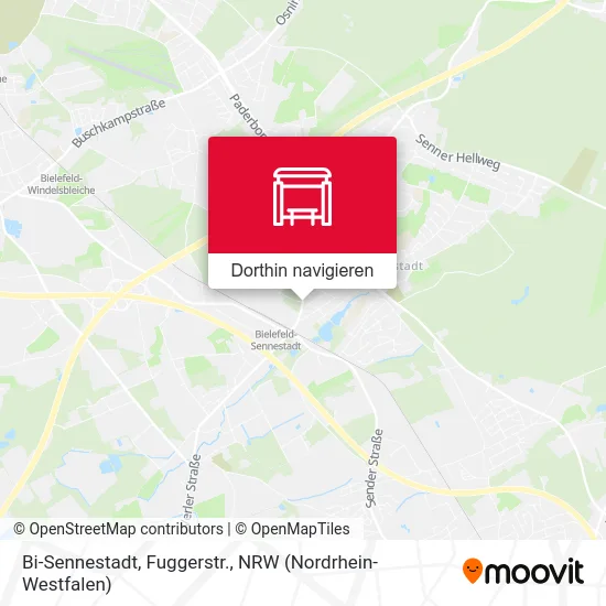 Bi-Sennestadt, Fuggerstr. Karte