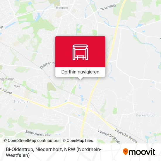 Bi-Oldentrup, Niedernholz Karte