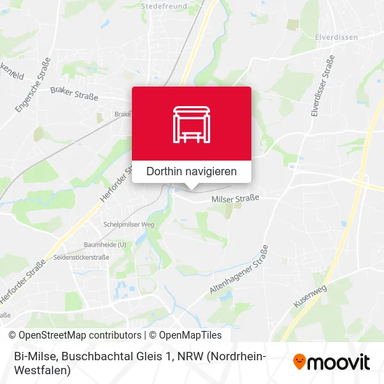 Bi-Milse, Buschbachtal Gleis 1 Karte