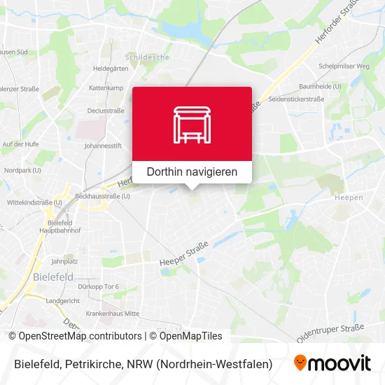 Bielefeld, Petrikirche Karte