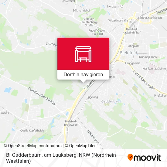 Bi-Gadderbaum, am Lauksberg Karte