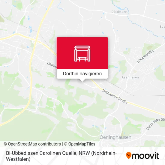 Bi-Ubbedissen,Carolinen Quelle Karte