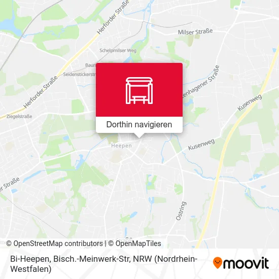 Bi-Heepen, Bisch.-Meinwerk-Str Karte