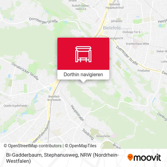 Bi-Gadderbaum, Stephanusweg Karte