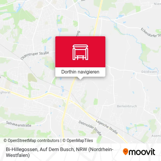 Bi-Hillegossen, Auf Dem Busch Karte