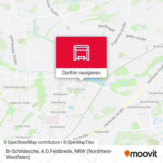 Bi-Schildesche, A.D.Feldbrede Karte