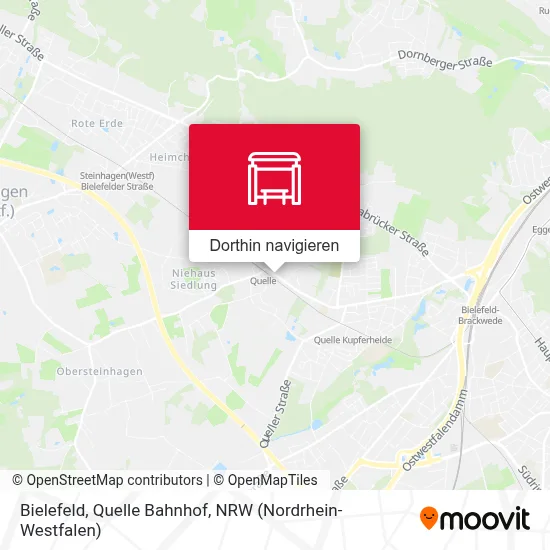 Bielefeld, Quelle Bahnhof Karte