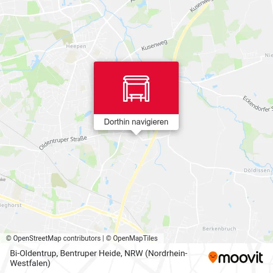 Bi-Oldentrup, Bentruper Heide Karte