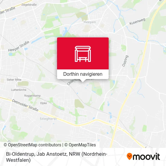 Bi-Oldentrup, Jab Anstoetz Karte