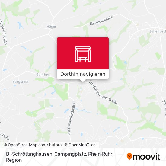 Bi-Schröttinghausen, Campingplatz Karte