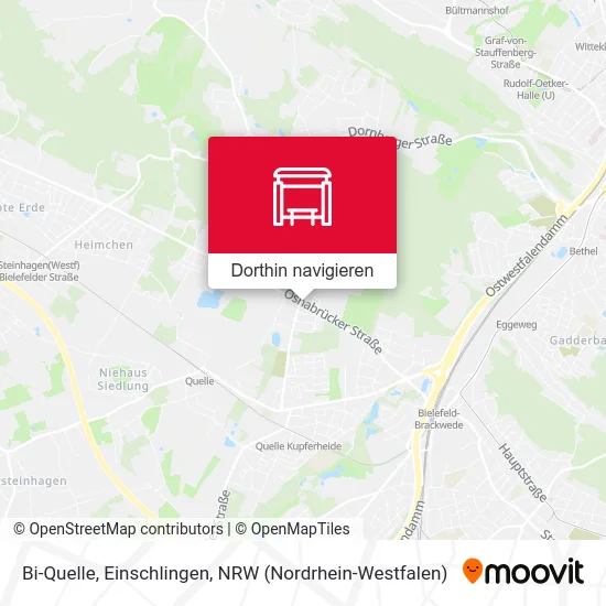 Bi-Quelle, Einschlingen Karte