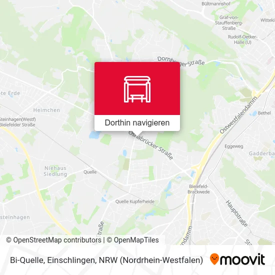 Bi-Quelle, Einschlingen Karte